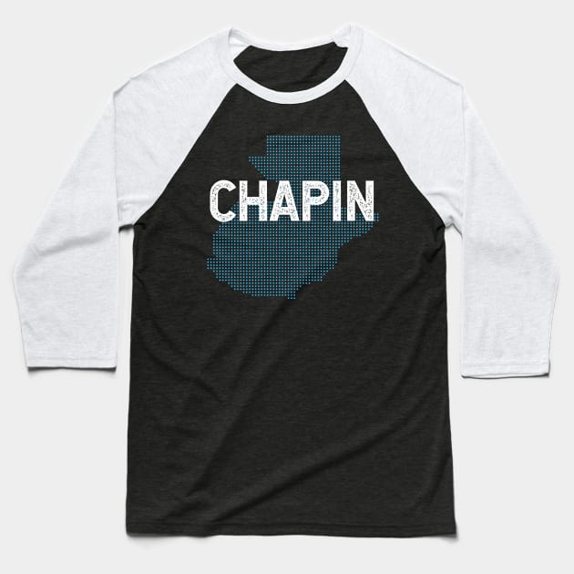 Chapin - Guatemalan flag Baseball T-Shirt by verde